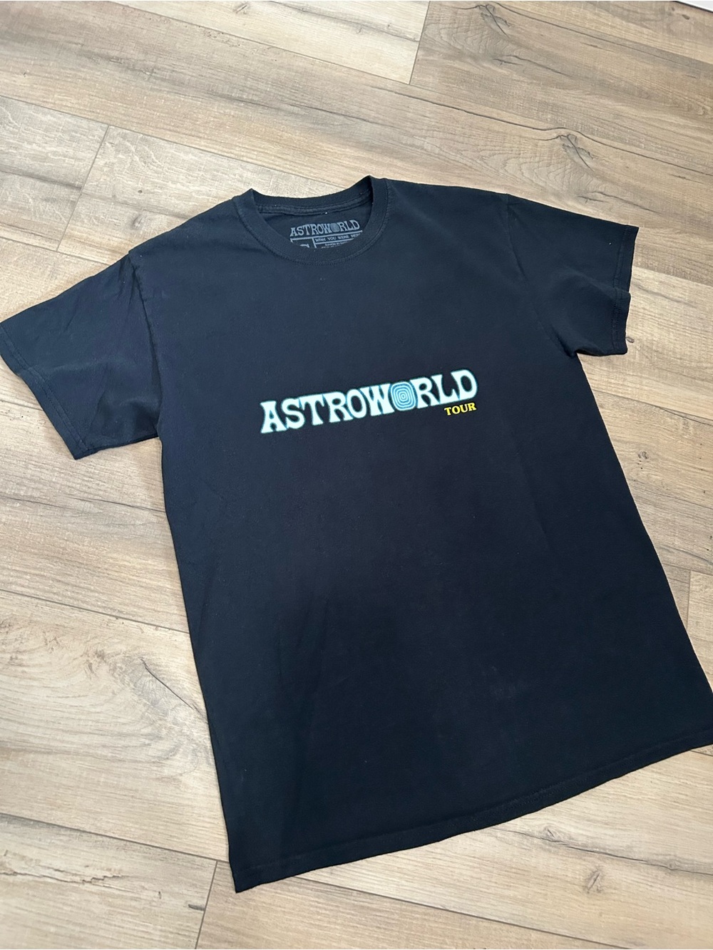 Travis Scott Astroworld Tour Logo Black T‑Shirt